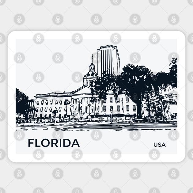 Florida State USA Sticker by Lakeric